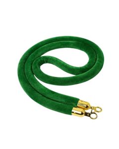 Dây nhung màu xanh lá móc inox