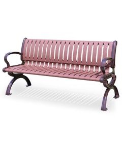 Ghế công viên nan nhựa khung nhôm nhiều kích thước