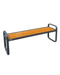 Ghế công viên nan sắt giả gỗ