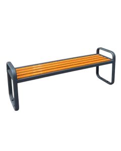Ghế công viên nan sắt giả gỗ