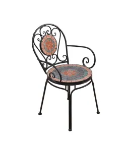 Ghế sắt Mosaic sân vườn ngoài trời