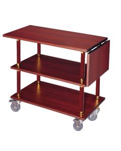Xe đẩy phục vụ bàn bằng gỗ giá rẻ 