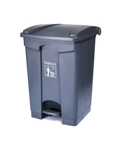 Thùng rác nhựa đạp chân 87L màu ghi