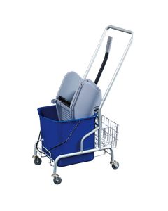 Xe lau nhà có giỏ để dụng cụ