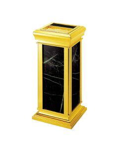 Thùng rác đá đen có khay gạt tàn thuốc