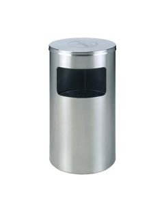 Thùng rác inox tròn cấm hút thuốc Ø300