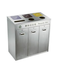 Thùng rác công cộng ngoài trời bằng inox