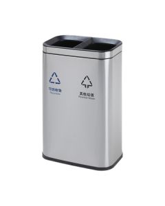 Thùng rác inox 2 ngăn