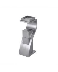 thùng rác inox gạt tàn hình chữ z
