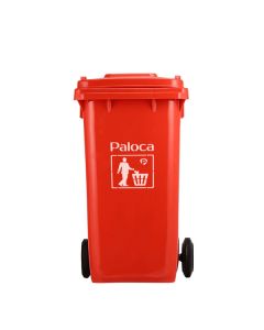 Thùng rác nhựa HDPE 240L màu đỏ