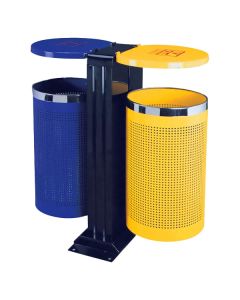 Thùng rác công cộng  2 ngăn phân loại rác