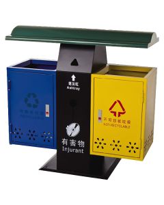 Thùng rác để nơi công cộng bằng kim loại