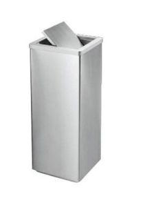 Thùng rác inox vuông nắp lật