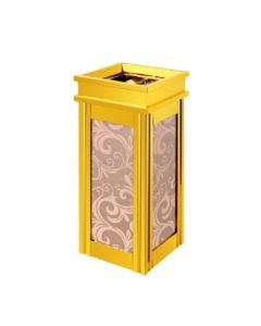 Thùng rác đá hoa cương có gạt tàn thuốc lá