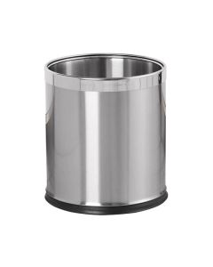 Thùng rác 2 lớp inox tròn