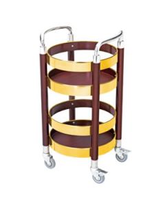 Kệ bầy rượu hình tròn có bánh xe giá rẻ