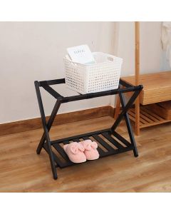 Kệ để hành lý bằng gỗ có nan