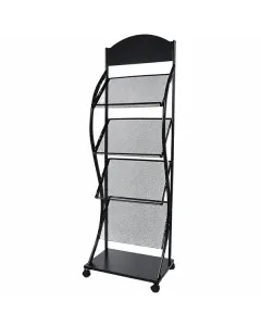 Kệ trưng bày tạp chí sách báo bằng thép đen