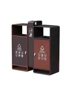 Thùng rác ngoài trời có gạt tàn thuốc