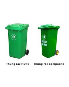 Phân biệt thùng rác nhựa HDPE và thùng rác nhựa Composite