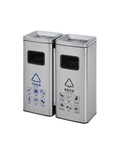 Thùng rác 2 ngăn inox 304