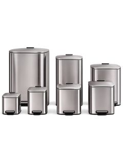 Thùng rác inox đạp chân vuông đủ dung tích