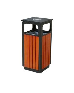 Thùng rác giả gỗ hình vuông