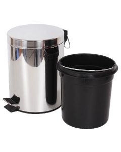 thùng rác inox đạp chân 12L
