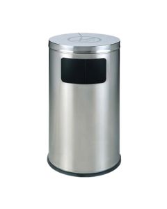 Thùng rác inox tròn cấm hút thuốc Ø340