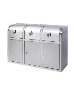 Thùng rác inox nhiều ngăn cửa đẩy