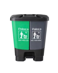 Thùng rác nhựa 2 ngăn 60L