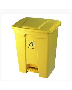 Thùng rác nhựa đạp chân 68l màu vàng