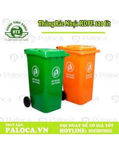 Thùng rác nhựa HDPE 120 lít