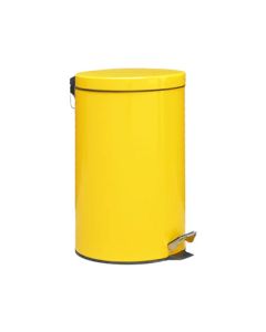 Thùng rác inox sơn vàng đạp chân