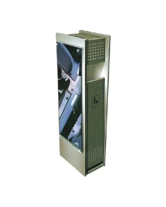 Thùng rác quảng cáo bằng kim loại