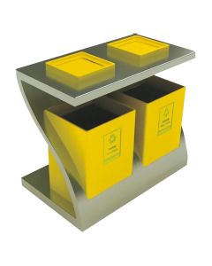 Thùng rác bằng thép không rỉ để ngoài trời