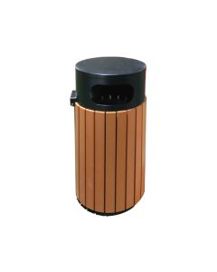 Thùng đựng rác gỗ công nghiệp ngoài trời