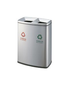 Thùng rác inox ngoài trời 2 ngăn