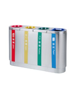 Thùng rác inox 4 ngăn