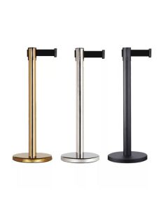 Trụ chắn sự kiện dây kéo đen