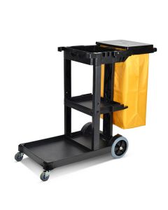 Xe đẩy đồ làm vệ sinh 3 tầng