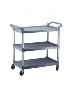 Xe đẩy 3 tầng bằng nhựa khung nhôm tròn