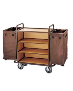 Xe dọn buồng phòng ngăn gỗ