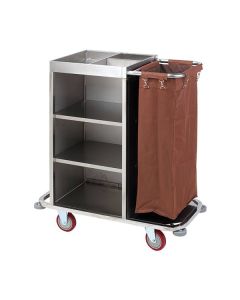 Xe dọn buồng phòng inox nhỏ