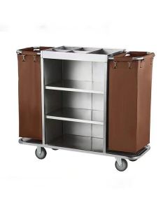 Xe trolley làm buồng phòng inox