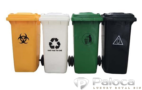 Quy định màu sắc thùng rác nhựa, mỗi loại thích hợp cho mẫu rác thải nào