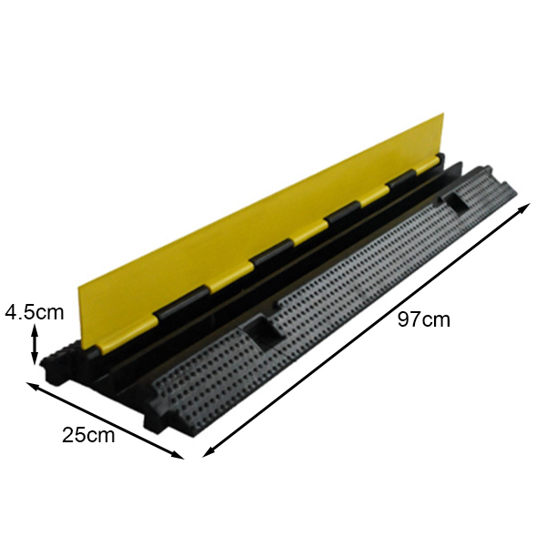 Gờ giảm tốc cao su bảo vệ cáp 2 rãnh