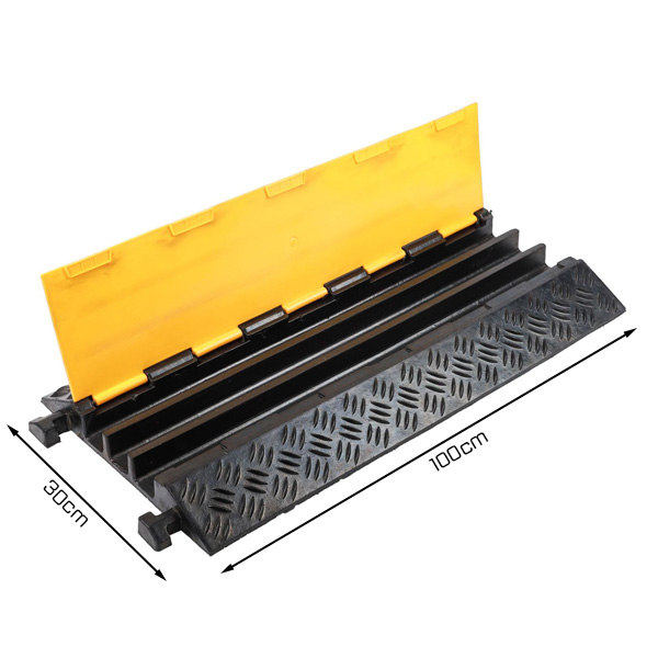  Gờ giảm tốc cao su bảo vệ cáp 3 rãnh nhỏ