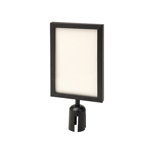Bảng chỉ dẫn thông báo cắm trên cột chắn inox khổ A3