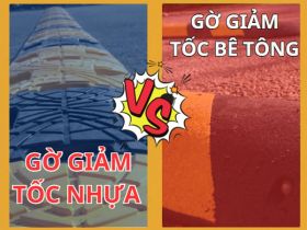 So sánh gờ giảm tốc nhựa với gờ giảm tốc bê tông